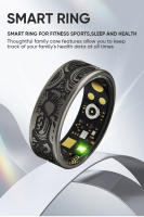 Anillo Inteligente De Salud Vintage Para Hombres Y Mujeres Anillo De Dormir Con Batería Duradera Tracker De Actividad Rastreador De Pasos Rastreador De Distancia Rastreador De Calorías Tamaños S M L Colores Oro Plata Negro - details 13
