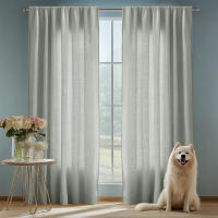 Cortinas De Lino Algodón Transparentes Para Dormitorio Y Sala De Estar Con Bolsa De Roda Filtración De Luz Estilo Europeo - details 15