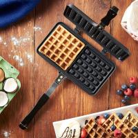 Gofrera para Estupa, gofrera de Aluminio fundido a presión de Doble Cabeza, gofrera antiadherente con Mango a prueba de frío - details 0