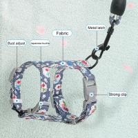 Juego De Arnes Para Gatos Y Perros Con Correa Larga Y Fijación En El Pecho Accesorios Para Mascotas Material De Algodón - details 2