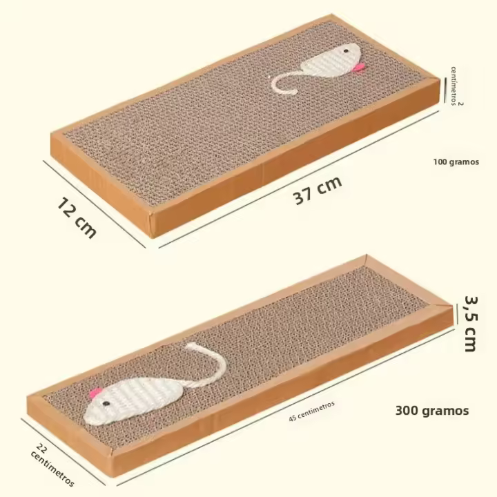 Tablero De Rasguñado Para Gatos Almohadilla De Cartón Para Moler Uñas Juguete Protector De Muebles Para Gatos Accesorios Para Gatos - 1