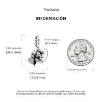 Encanto De Colgante De Árbol De Familia Platinado En Plata Para Pulsera De Bangle Y Collar DIY Regalo Con Doble Vuelo Aéreo - details 209