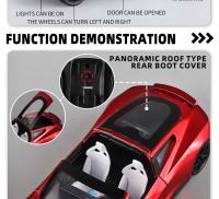 Tesla Roadster Convertible Supercar De 1:24 En Metal Con Sonido Y Luz Modelo De Coche De Juguete Para Niños Regalo De Cumpleaños - details 2