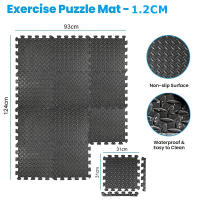 Fitness Puzzle para Suelos de Gimnasio 1.2cm/2cm  18/28/8PCS Set de Protección Goma Espuma Losas Caucho para Máquinas de Deporte, Alfombrilla Protector Expandible Tatami Tapiz Alfombra Colchonetas Pesas Gym - details 6