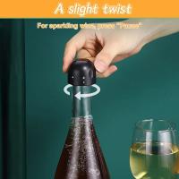 Nueva Abrazadera De Vino Con Bomba De Aire Y Presión Vacío Tapa De Vino Rojo Tapa De Cerveza Herramienta De Sacacorchos De Acero Inoxidable - details 7