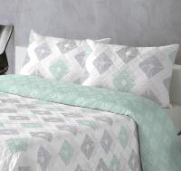 BOHEME - Colcha Estampada Reversible Rombos - details 0