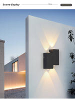 Lámpara De Pared LED De Aluminio IP66 Impermeable Para Exterior 4W 6W 8W 12W Iluminación Para Jardín Dormitorio Sala De Estar Escaleras - details 3