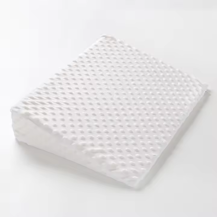 Almohada triangular antiesputos para recién nacidos, almohada de lactancia relajante de terciopelo Doudou, cojín de lactancia para bebés desmontable - 1