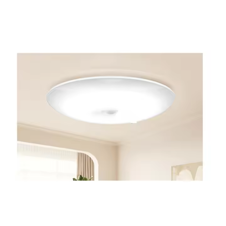 Plafon LED Techo con Sensor de Movimiento, 20CM Lampara Techo Sin Cables con Batería 1200mAh, Recargable Luz LED Techo Regulable Plafón Techo para Porche, Baño, Balcón - 1