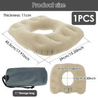 Cojín Donut Inflable Ajustable Ligero Y Resistente Al Desbordamiento Silla De Apoyo Para Alivio De La Dorado Y Moderno Para Adultos - details 7