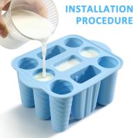 Molde de Silicona para Paletas de 9 cavidades, Molde Casero para paletas, sin BPA, para niños, utensilios de cocina Para El Hogar - details 1
