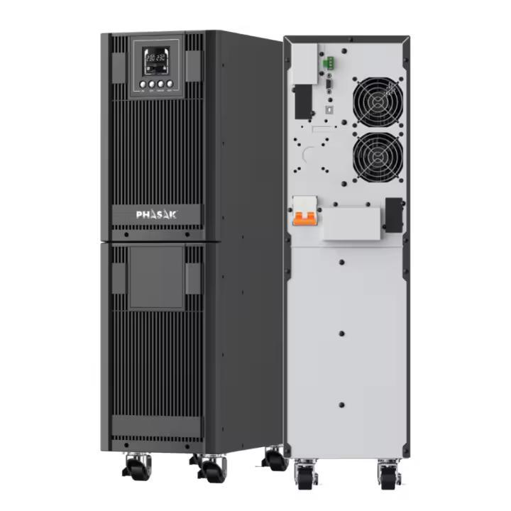 UPS Tower Phasak 10000 VA (Modelo PH 8070) con ECO Mode, Apagado de Emergencia EPO y Conectividad Avanzada para Oficinas e Industrias - 1