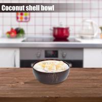 Coco Nut Shell Cups | Coco Nut Shell Handmade Cups | Portable Rustic Salad Bowls, Brown Water Cups for Ice Cream, Water - details 0