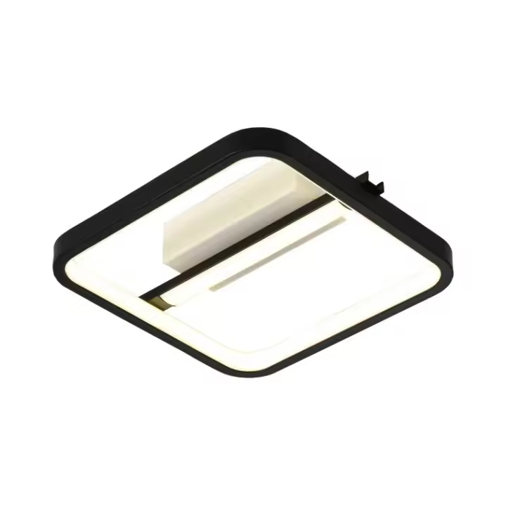 PLAFON / APLIQUE. LUZ DE TECHO ó PARED.  MATERIAL METAL  COLOR BLANCO Y NEGRO. LUZ LED 20W .  Ref. 751 - 1