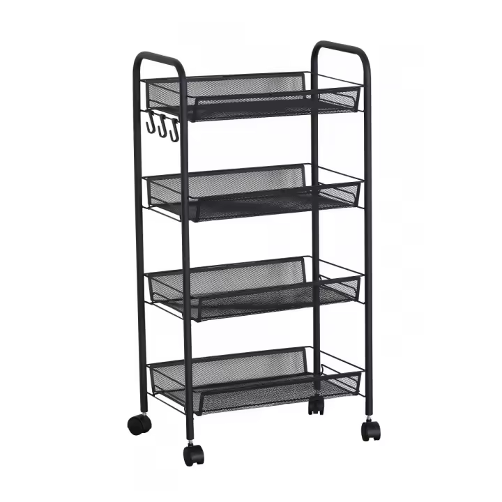 Carrito Verdulero 4 Estantes Kitchen - Negro - 1