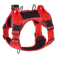 Arnes Para Perros De Medio Y Grande Con Cubierta Protectora De Silicona Antideslizante Ajustable Para Pecho No Hay Pull En Todas Las Estaciones Tamaños S M L XL Colores Negro Rojo Morado Rosa - details 9