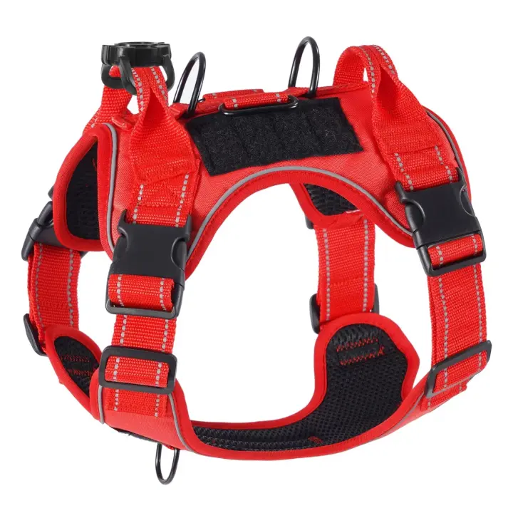 Almohadilla Antideslizante Protectora De Silicona Para Harnés De Perro Ajustable Para Medianos Y Grandes Animales Sin Pulling Harnés De Cuello Con Localizador Para Animales Domésticos - 1