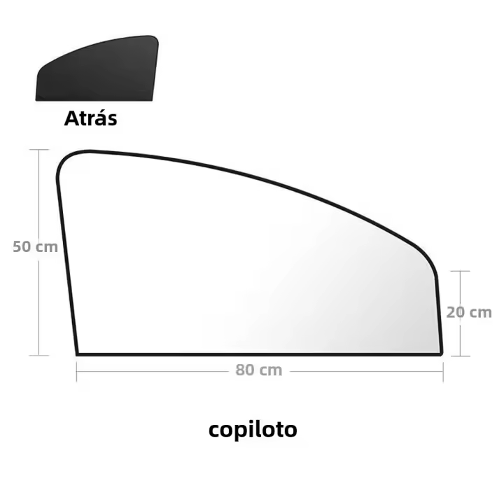 Cortina de coche magnética para niños Visera de ventana lateral protectora Solar y aislamiento de energía solar cortina de sombra para automóvil - 1