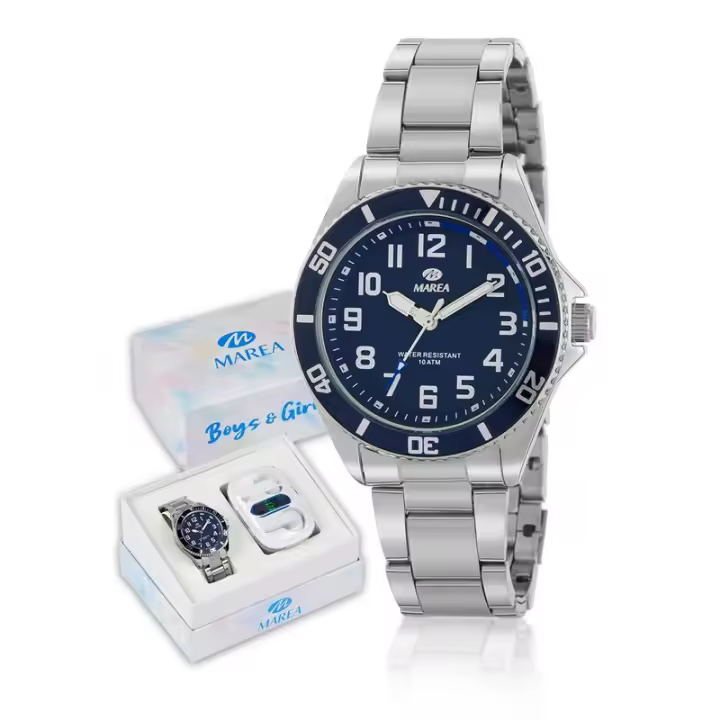 Reloj MAREA B41361/3 Comunión + Auriculares Inalámbricos Regalo Niño - 1