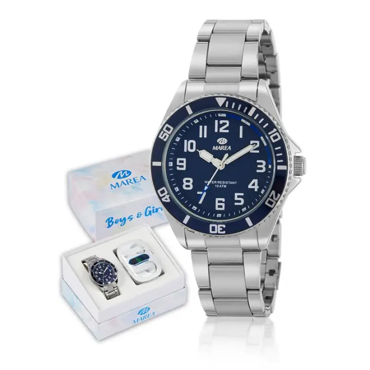 Reloj MAREA B41361/3 Comunión + Auriculares Inalámbricos Regalo Niño - 1