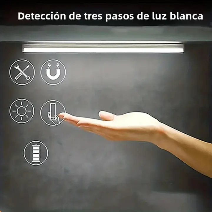 Nueva Luz LED Ultra Delgada Con Sensor De Movimiento Luz Nocturna Sin Cable Para Iluminación De Gabinete De Cocina Y Armario - 1