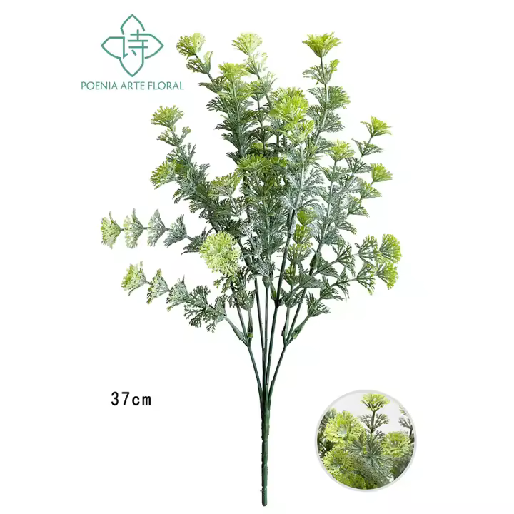 Poenia Arte Floral - Hoja de Eucalipto Artificial 37cm 3 Piezas - Realista - Fácil de Mantener - 1