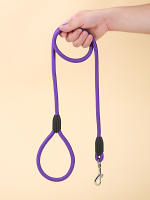 Correa De Perro Reflectante Duradera Para Trepar Ropa De Acordeón Para Entrenamiento Adecuada Para Pequeños Medianos Y Grandes Perros Color Morado - details 4