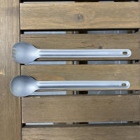 Juego De Cubiertos De Titanio Para Camping Y Exterior Lanzante Reutilizable Y Ligero Incluye Cuchillo Fork Y Cuchara - details 4