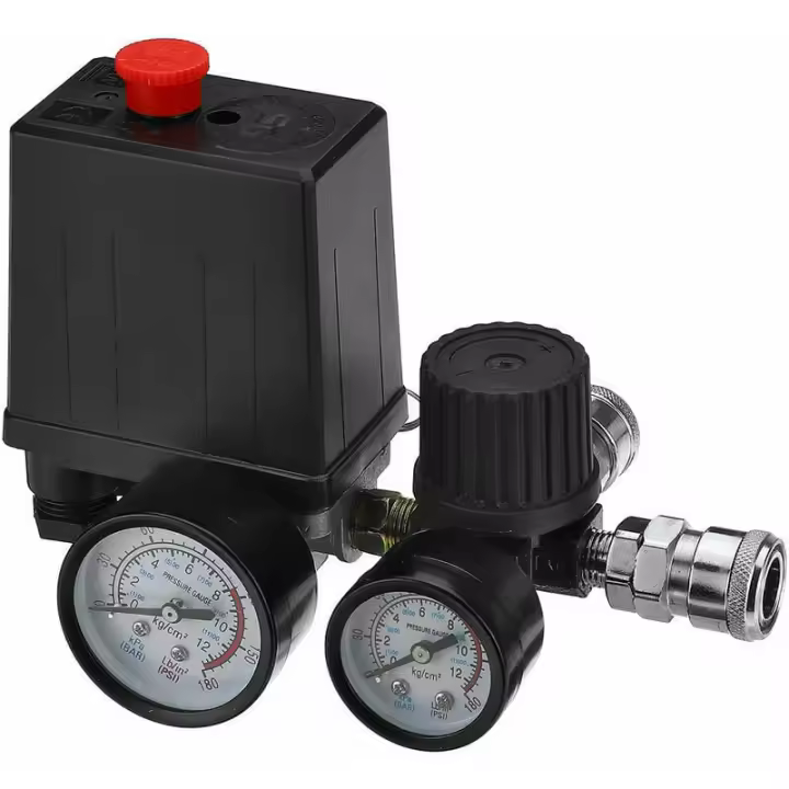 Regulador de presión de Aire 220V 0-180 PSI con conector - 1