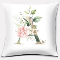 Funda De Cojín Suave De Piel De Durazno 45x45cm Serie De Letras Decoración Para Sofa Oficina Hogar Cubierta De Almohada Regalo - details 2