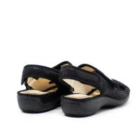 CABRERA 5128S/24 Zapatillas de estar por casa muj  SANDALIA VELCROS SERPIENTE NEGRO - details 1