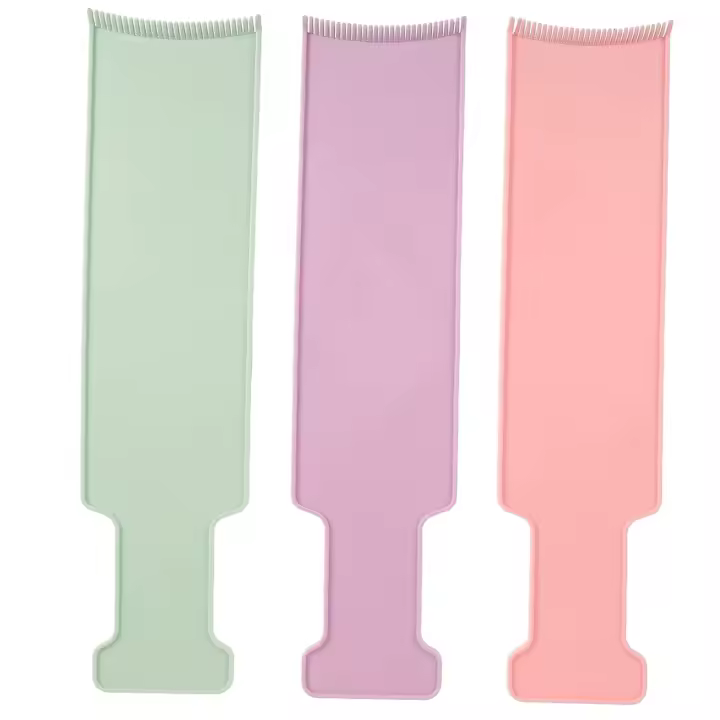 Peine curvo con paleta para teñir el cabello y hacer reflejos, elegante juego para teñir el cabello con reflejos - 1
