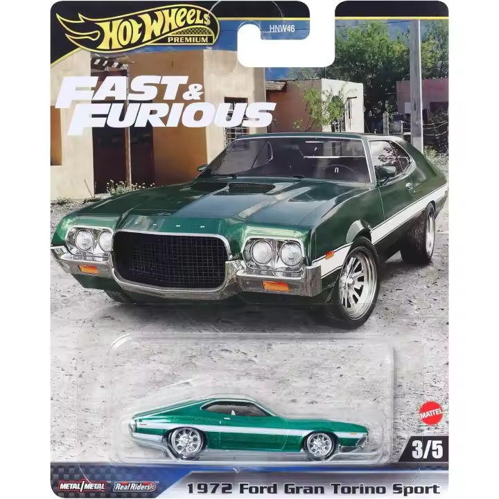 Hot Wheels Premium  Coche Ford Gran Torino Sport 1972 ,escala 1:64 HYP72 Mattel - 1