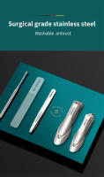 Set De Manicura Y Pedicura MR.GREEN Herramientas De Acero Inoxidable Para Uñas Kit Portátil De Viaje Tres Piezas Set De Corte De Uñas - details 3