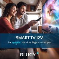 BLUGY Televisión SMART 32" LED HD, 12V, 1920x1080 píxeles, compatible con 12V y 24V, ideal para autos, camiones y caravanas, camper - details 2