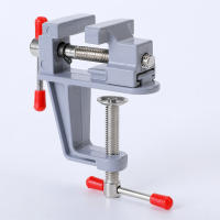 Mini Pinza De Trabajo Multi-Funcional 3.5MM De Aluminio Herramienta De Hobby Para Joyería Y Modelado Fija En Mesa - details 5