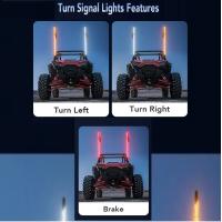2PCS Luzes LED De Control Remoto Bluetooth 2FT Para Antena Escalera UTV ATV Camión De Tierra Buggy De Arena RZR - details 2