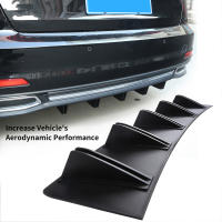 Difusor De Parachoques Trasero Universal 5 Aletas Esponja De Carbono Negro Accesorios De Estilo Para Coche Modificado - details 8