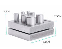Juego De Cortadores De Discos De Joyería Manual Con 7 Agujeros Herramientas De Corte De Molds Redondos Para Metal - details 1