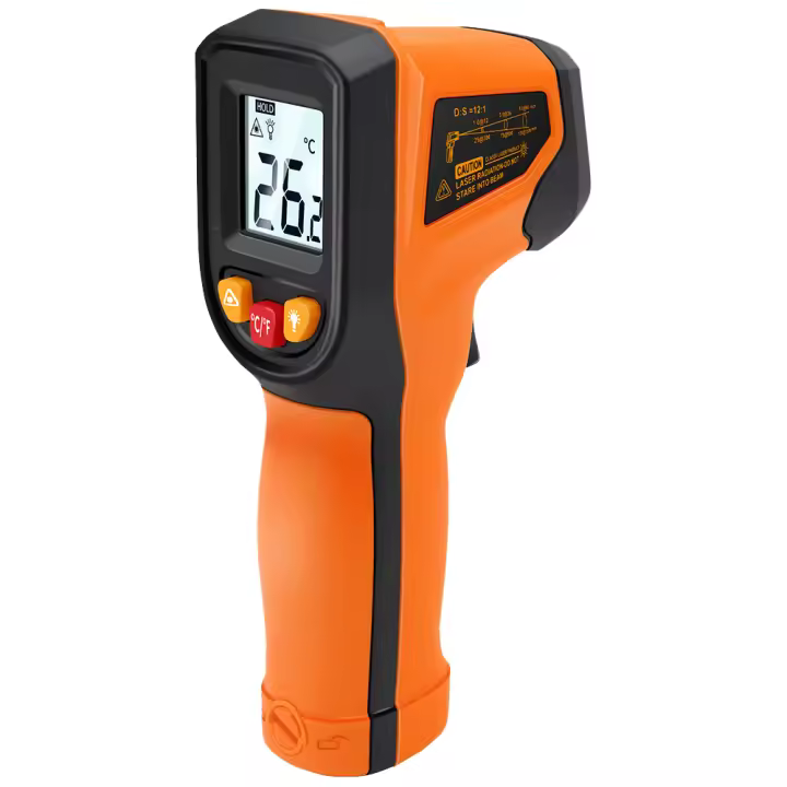 Termómetro Digital Infrarrojo No Contacto Con Luz Alarma Medidor De Temperatura Láser Pyrometer Imager Higrómetro Para Industrial - 1