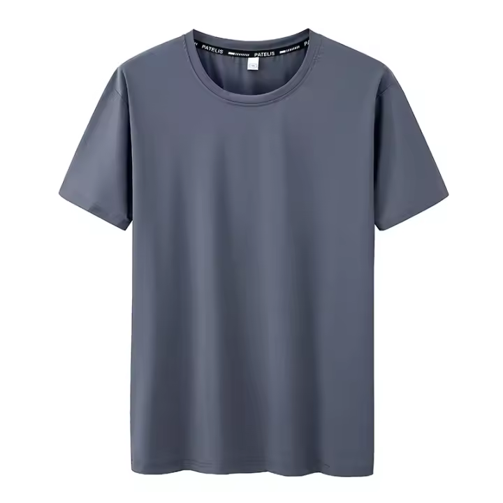 Camiseta De Verano Para Hombres Talla Grande 7XL 110-175kg Secado Rápido Camiseta De Fitness Running Cuello Redondo Manga Corta Tops Transpirable - 1