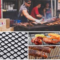 3Pcs Suela De Barbacoa Antiadherente Perforada Para Horno Herramienta De Asado Al Aire Libre Reutilizable Y Resistente Al Calor - details 4