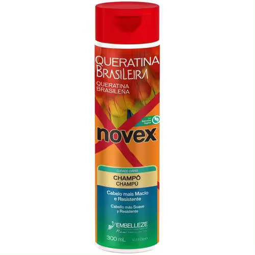 Champú Novex Queratina Brasileña sin sal 300ml - 1