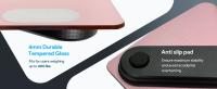 Báscula De Cuerpo Digital Con Aplicación Para Móvil Pantalla LED Práctica Y Sencilla Para El Baño Que Proporciona Medidas De Grasa Corporal - details 4