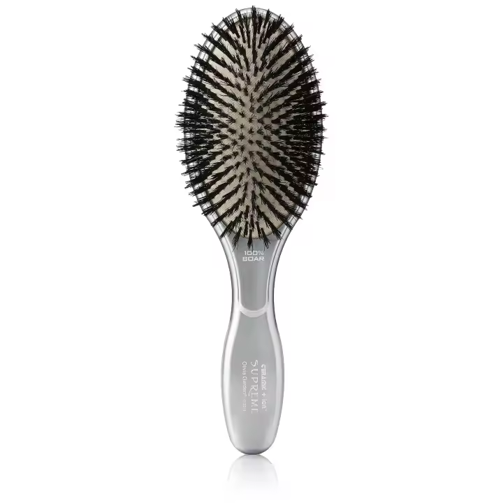 OLIVIA GARDEN  Cepillo Cabello Profesional Supreme Combo + Ion - 100% BOAR - Color Gris - 1