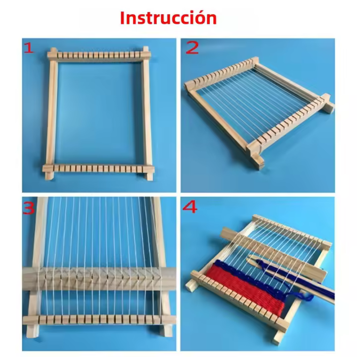 Trenzadora De Madera Para Tejer Manual DIY Juguete Educativo Para Niños Máquina De Tejer Para Hacer Yarn Artesanía - 1