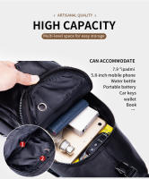 Bolsa De Pecho BULLCAPTAIN De Cuero Genuino Para Hombres Estilo Moda Casual Gran Capacidad Bolsa De Negocios Con Cierre De Cremallera Y Hebilla - details 5