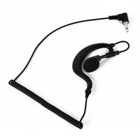 Auricular De Radio Con Gancho Para Oído 3.5mm Single Ear Hook Headset Con Clip Y Cable Coilado Para Walkie Talkie - details 1