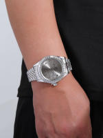 Reloj De Pulsera De Lujo Para Hombre Reloj De Fecha Casual De Acero Inoxidable Reloj De Negocios Deportivo De Lujo Relajado - details 3