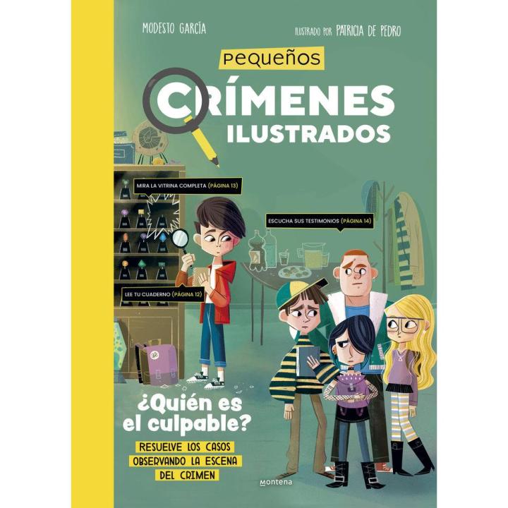 Libro PEQUEÑOS CRIMENES ILUSTRADOS Editorial MONTENA Tapa dura
